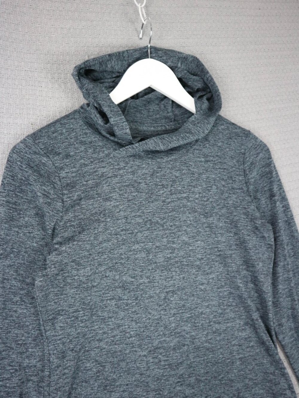 Nike heather Grey Womens dri Fit Longsleeve Hoodie Small Running Activewear - Picture 4 of 6